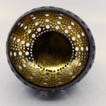 Dekorlicht "Amber Gold" aus Kokosnuss
